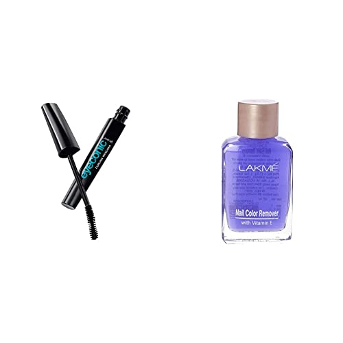 Image of Lakme Eyeconic Lash Curling Mascara, Black, 9ml And Lakme Nail Color Remover, 27ml
