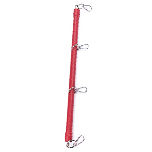 LUOEM Spreader Bar Positie Voetboeien, been Treuer Bar Restraint Sport Training Gereedschap voor volwassenen Paar (rood) - Afbeelding 4