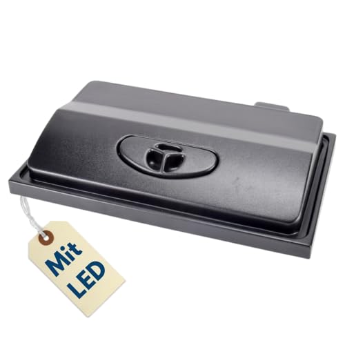 GarPet Aquarium Abdeckung LED Beleuchtung 50x30 cm Aquarium Deckel Schwarz 50 Mit Licht Terrarium Abdeckung Lampe Aquariumbeleuchtung Aquariumlampe