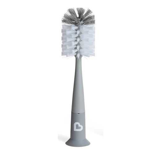 Munchkin Bristle Baby Bottle Cleaner Brush for Baby Cups | Grey