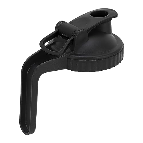 Wide Mouth Mason Jar Lid, Airtight Easy To Clean Mason Jar Pour Spout Lid for Brewing (Black) - Image 2