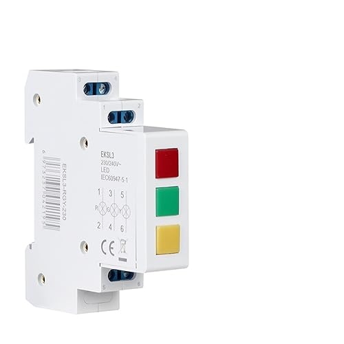 Voyant LED Rail Din tricolore pour identifier les pannes de phase AC 240V