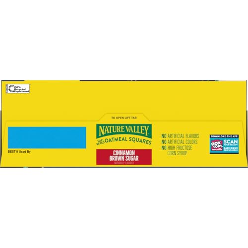 Nature Valley Oatmeal Squares Cinnamon Brown Sugar 12 Bars