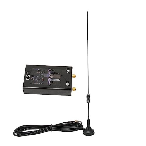 RTL SDR Radio Receiver,100kHz 1.7GHz Software Defined Radio Set for HF UV Including RTL SDR,USB Portable Full Band Receiver for Communication System