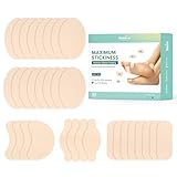 Lot de 32 pansements moleskine pour pieds - Prévention des ampoules pour callosités - So...