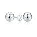 Bling Jewelry Sterling Silver Bead Ball Stud Earrings 8mm