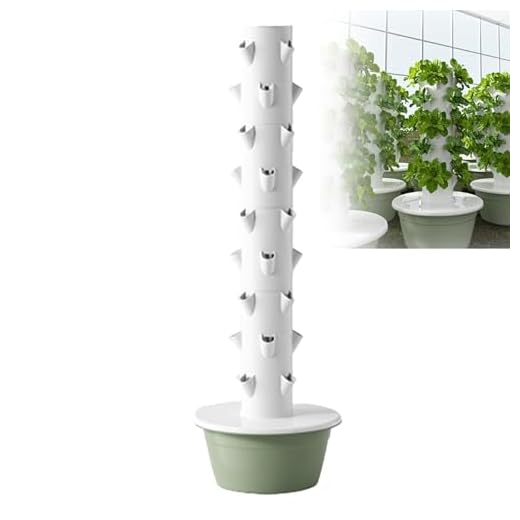 Hydroponics Growing System kit Vertical hydroponic Garden Tower hydroponic Tower aeroponic Tower,Indoor Vertical Garden forGardening LoverHerbs Vegetables and Fruits (Green, 9Layers)