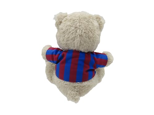 CYPBRANDS FC Barcelona, Osito de Peluche, Peluche, 20 cm, Juguetes, Oso con Camiseta, Fútbol, Color Beige, Producto Oficial