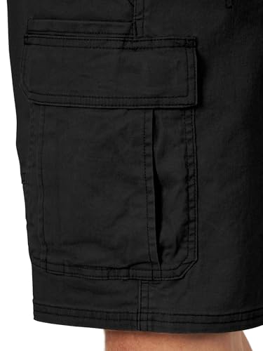 Image of AVANOVA Men's Cargo Shorts with Elastic Waist - Lightweight Cotton Casual Summer Shorts for Gym, Travel & Outdoor Wear | Multi-Pocket Comfy Fit Dailywear Bottoms ((Shorts 264)