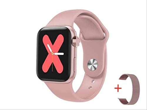 Preisvergleich Produktbild Bluetooth Smart Watch, Voll Touchscreen Herzfrequenz Blutdruck Fitness Armband Smartwatch Für Frauen Männer Rosa