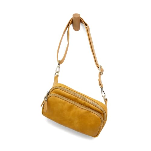 Image of Joy Susan Womens Fashion Purse Kylie Double Zip Sling Belt Bag