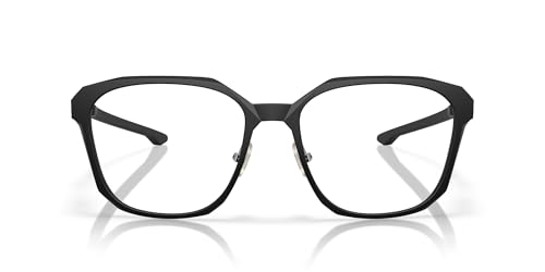 Oakley Men's OX8193 Slender Square Prescription Eyewear Frames, Satin Black/Demo Lens, 57 mm