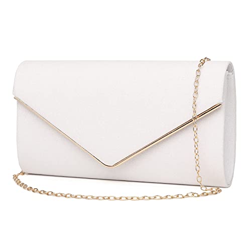small white clutch purse