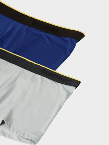 Image of Bummer Men's Finest Modal Underwear with Ultra Soft 4-Way Stretch Fabric for Ultimate Comfort - Anti-Bacterial & Breathable Solid Trunks Innerwear Combo Pack for Men