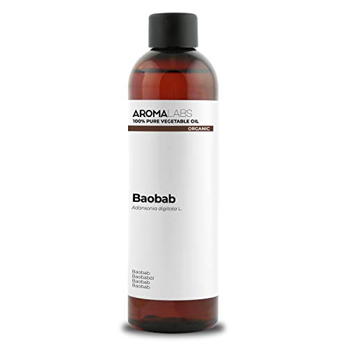 BIO - Aceite vegetal de Baobab - 250ml - garantizado 100% puro, natural y prensado en frío - Orgánico certificado por Ecocert - Aroma