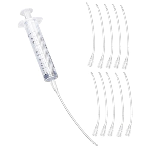 Spritzen 10ml mit 10 Stück Schlauch Jungvögel Feeder Set Spritze Mit Schlauch Tauben Zubehör Baby Vögel Papageienverfügung Handfütterungswerkzeug Für Füttern Wasser Milchvögeln Papageien Kleines