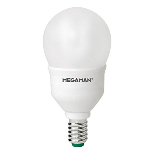 Megaman Bombilla Ahorro Esférica 7W Rosca E14 luz Blanca 4000K