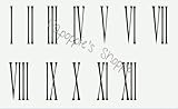 Stencils Roman Numerals 1-12 Skinny 4 Inch Tall DIY Clock Vintage Numbers School