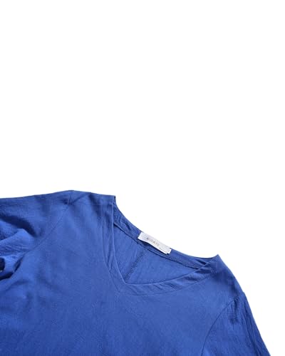 Image of Women Casual Mini Dress, Flowy 65% Cotton 35% Polyester Short Dress for Everyday Wear No Accessories Included
