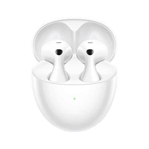 Fone de Ouvido Sem Fio, HUAWEI FreeBuds 6, Som Verdadeiro com Driver Duplo, Chamadas Estáveis ​​e Claras, Uso Adaptável à Orelha, Cancelamento de ruído ANC de Encaixe Aberto, Branco