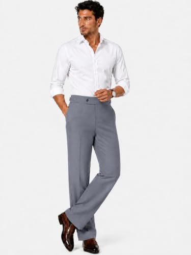 Cotton Scotch Men's Gray Formal Trouser Steel Grey - Image 8