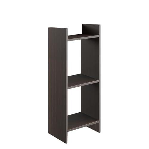 Image of FURNEASER Denn 3-Tier Engineered Wood Multipurpose Bookscase Rack Bookshelf, Storage Cabinet Organizer Stand for Home & Office - DIY Rack (Wenge)