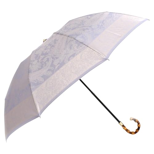 Makita Shoten Koshu-ori Jacquard Parasol: Fujiyoshida Gunnai Silk [2026] — アイスブルー finish
