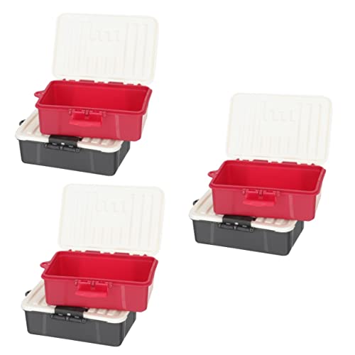 Hemoton 3sets Card Poker Cards Storage Plastic Beads Cases Small Beads Cases Organizing 2pcs*3