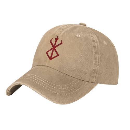 GBNERTHES Berserk Gaming Baseball Cap Cotton Cowboy Hat Fashionable for Man Woman Adjustable Natural