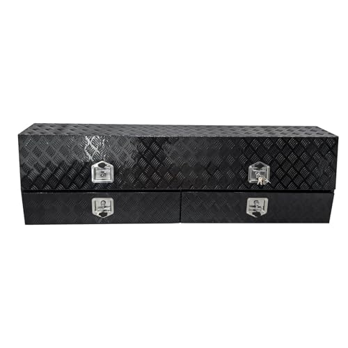Image of Heavy-Duty 72 inch Aluminum Contractor Tool Box with Doors & Drawers