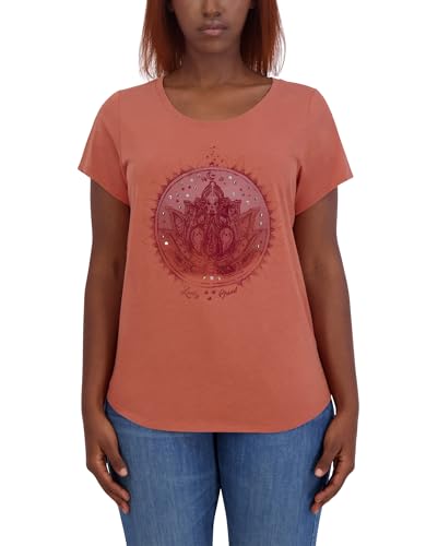 T-shirt graphique Lucky Brand col rond femme au style decontracte