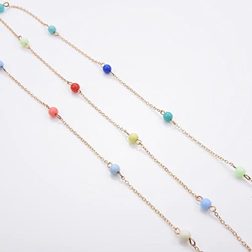 Cordão para óculos, contas coloridas, corrente, óculos modernos, correia, óculos de sol, cordões, óc
