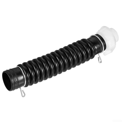 Tubo de desagüe flexible de 32 mm de diámetro exterior y 255 mm de longitud para fregadero de cocina, accesorios de drenaje negros