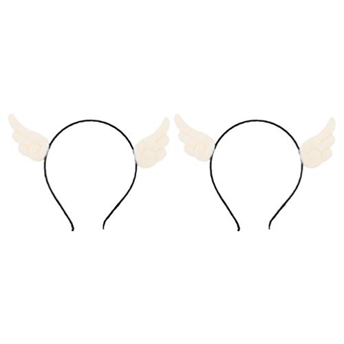 PIXNOR 2 PeÃ§as de Tiara de Anjo Asas AcessÃ³rio de Traje de Halloween para CrianÃ§as CrianÃ§as