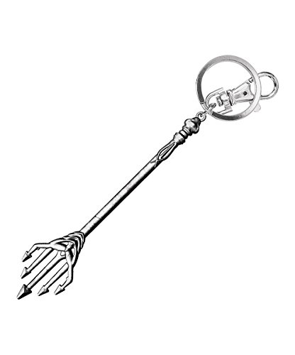 DC Justice League Movie Aquaman Trident Pewter Key Ring Accessory Multicolor, 3"