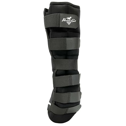 Image of PROFESSIONAL'S CHOICE Full Leg Ice Boot | Equine Cold Therapy Wrap | Flexible Neoprene Exterior | Gel Pockets | Knee and Hock to Fetlock Coverage, Standard (26 Tall)