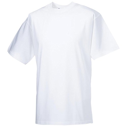 Russell Collection Herren T-Shirt, uni, Schwere ringgesponnene Shirt Cover