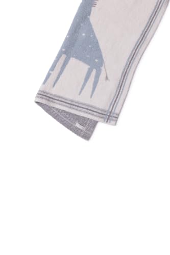 Image of Barefoot Dreams CozyChic Giraffe Stroller Blanket, Rain Drop Multi, 30 inchx40 inch