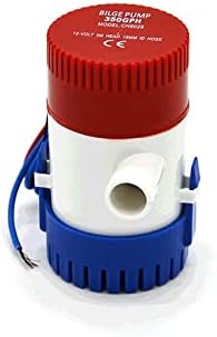 Miniatura 4 de Bomba de achique 12v24, bomba de agua sumergible de 350 gph, bomba eléctrica para barcos (12V)