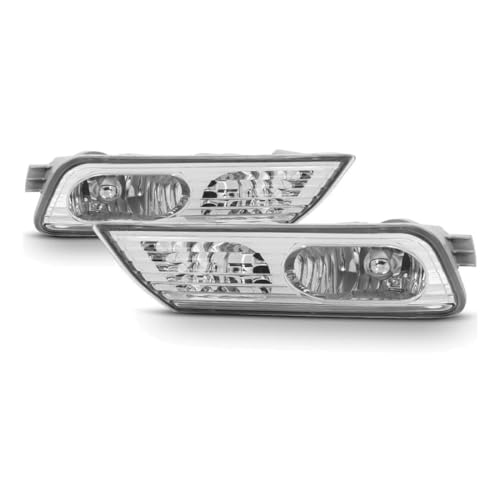 NEWBAILUN Wajir For for Acura MDX Base 2007-2009 Fog Lights Bumper Driving Lamps Replacement Left+Right Driver Side&Passenger Side Heavy Duty Polycarbonate-Lens AC2593107 AC2592107 WJR0551