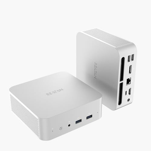 Reatan Intel Mini Gaming PC All-Aluminum Core i9-12900HK 16GB DDR4 512GB SSD 3200 MHz RAM, Mini Desktop Computers Windows 11 pro,2.5Gbps LAN, HDMI 2.1, Wi-Fi 6/BT5.2