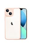 シズカウィル iPhone 13 用 ケース カバー シリコン 耐衝撃 スマホケース パステルライン 1個入り ピーチ