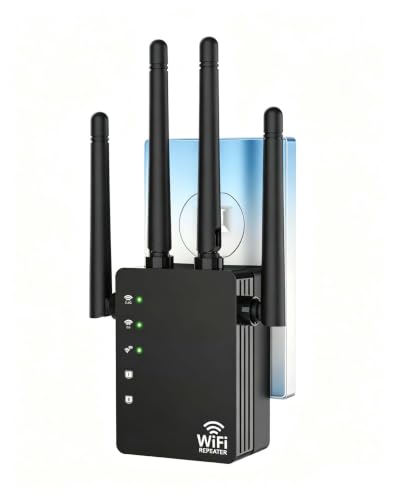 Image of Dual Band 5GHz /2.4GHz WiFi Extender, WiFi Booster, WiFi Extender Signal Booster, Covers 12880 Sq.ft, Supports 105 Devices, Internet Extender WiFi Booster for Home