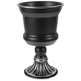 Pot de fleurs en fer forgé : vous pouvez mettre des fleurs fraîches, des fleurs séchées ou des plantes dans ce vase, ce qui en fait un ornement, un vase de bureau
