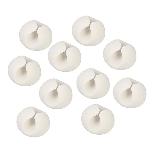 NUOBESTY 10pcs Clips Adhesivos para Cable Multipropósito para Organización de Escritorio y Hogar, Soporte Flexible para Cables, Gestión Versátil de Cables miniatura 1