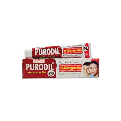 Image of AIMIL Purodil Gel - 20gm | For Pimple and Acne free Skin with α Mangostin, Neem & Manjishtha | Antiallergic & Anti-infective