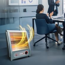Eveready Pyrowarm 800W Quartz Room Heater with Dual Heating Elements, Tip-Over Protection, Fast Heating for Home & Office 2