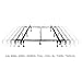 MALOUF STRUCTURES Heavy Duty 9-Leg Adjustable Metal Bed Frame with Double Center Support and Glides Only - UNIVERSAL (Cal King, King, Queen, Full XL, Full, Twin XL, Twin), Standard