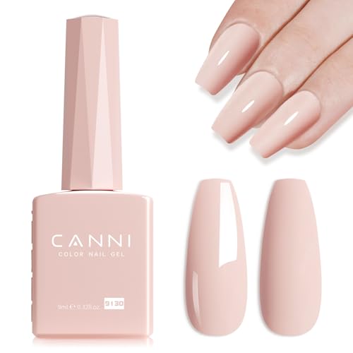 Image of CANNI 9ml Nude Oyster Pink Gel Nail Polish, High Gloss UV LED Soak Off Gel