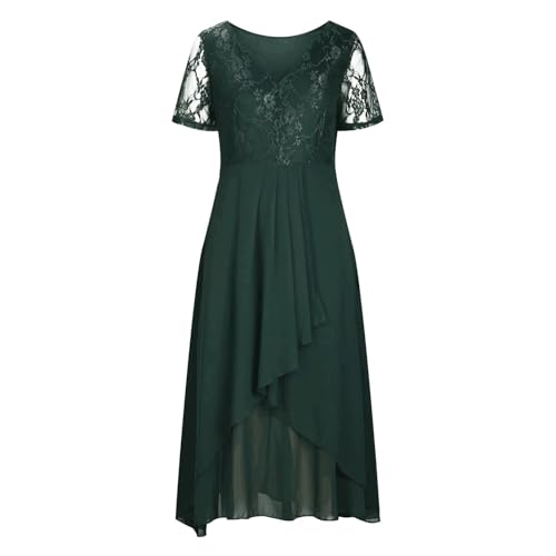 Robe de cocktail 2025 chic avec dentelle florale pour invitée